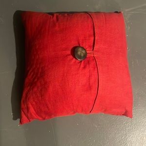 Pottery Barn 18 x 18 Red Pillow Case